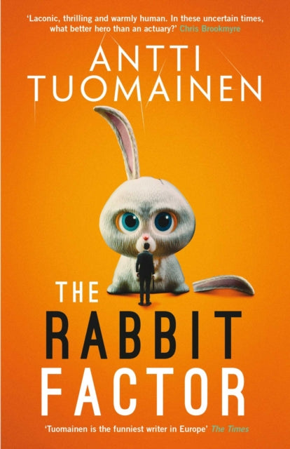 The Rabbit Factor book cover features a cartoon rabbit and a man.