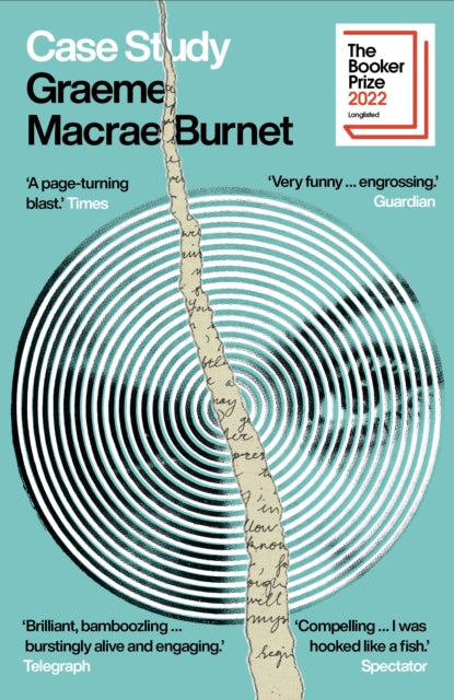 Case Study by Graeme Macrae Burnet, a novel with a torn paper design.
