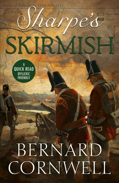 Sharpe's Skirmish book cover with soldiers and a cannon.