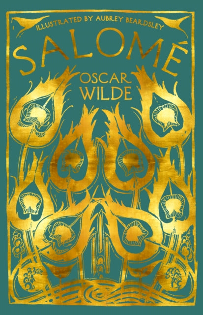 Salome book cover illustrated by Aubrey Beardsley with gold art nouveau design.