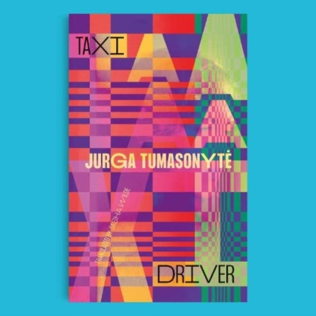 Taxi Driver book cover with abstract colorful geometric design.