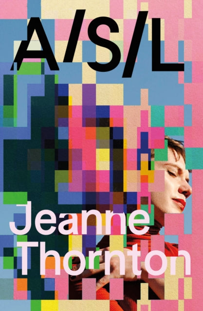 A/S/L book cover with abstract pixelated background and a woman's profile.