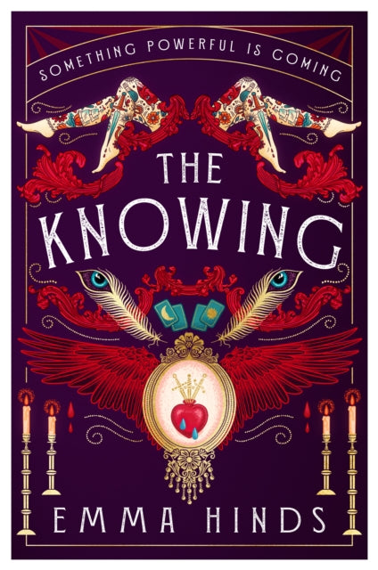 The Knowing book cover with gothic imagery and title.