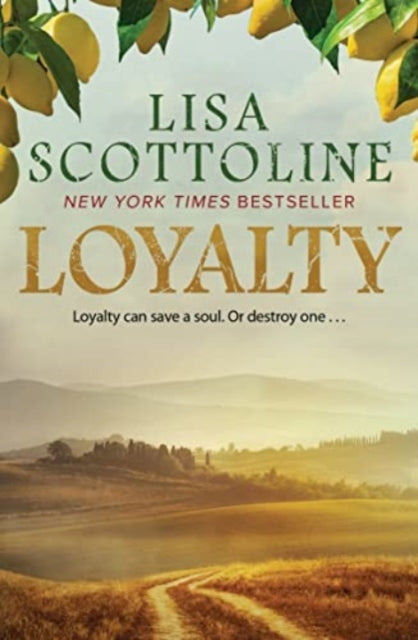 Loyalty book cover with lemons and a Tuscan landscape.