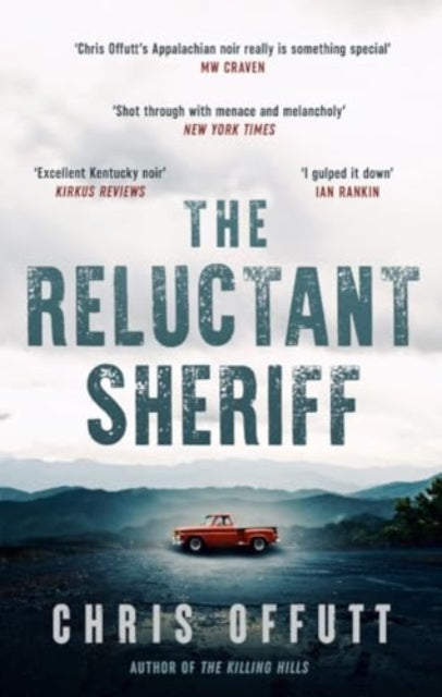 The Reluctant Sheriff book cover with a red truck on a mountain road.