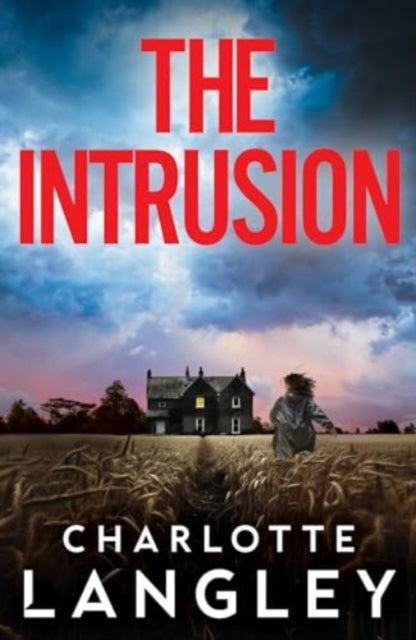 The Intrusion book cover with a house and a person in a field.