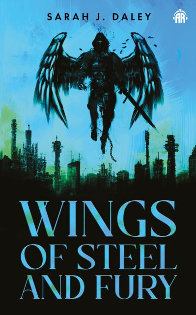 Book cover for Wings of Steel and Fury featuring a winged figure over a city.