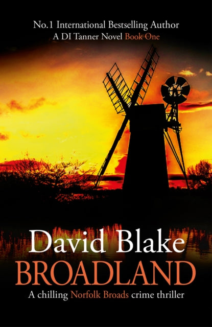 Broadland by David Blake, a crime thriller book cover.