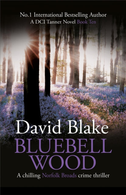 Bluebell Wood by David Blake, a crime thriller book cover.