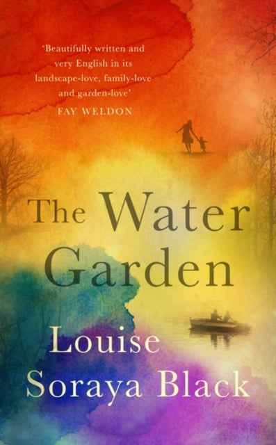 The Water Garden book cover with watercolor background and silhouetted figures.