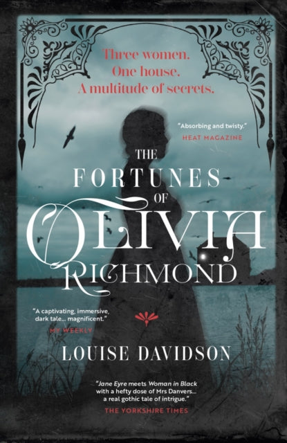 The Fortunes Of Olivia Richmond book cover with a silhouette of a woman.