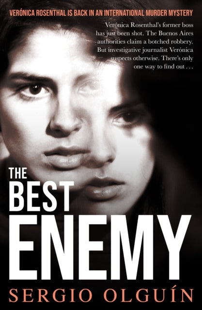 The Best Enemy book cover featuring a close-up of a woman's face.