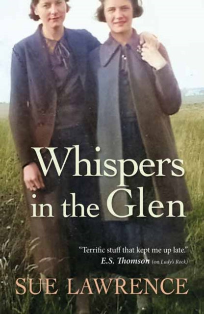 Whispers in the Glen book cover featuring two women in vintage clothing.