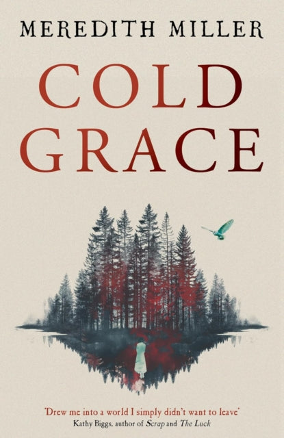 Cold Grace book cover with a forest and a bird.