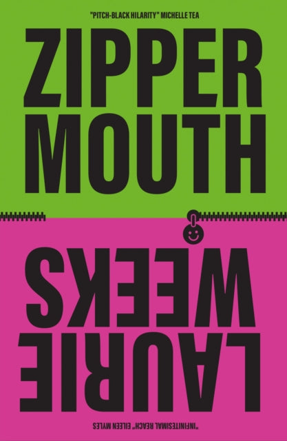 Zipper Mouth book cover with large black text on green and pink backgrounds.