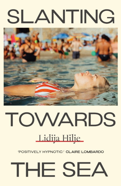 Slanting Towards the Sea book cover featuring a woman floating in water.