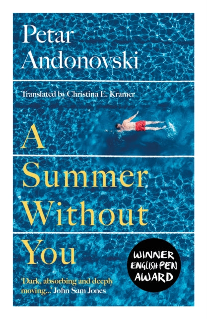 A Summer Without You book cover with a man swimming in blue water.