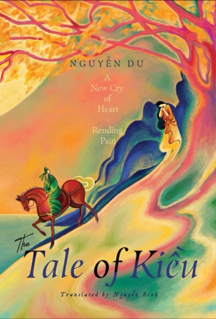 The Tale of Kieu book cover with a colorful illustration.