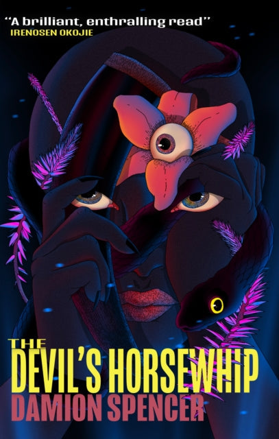 Book cover for The Devil's Horsewhip by Damion Spencer with surreal imagery.