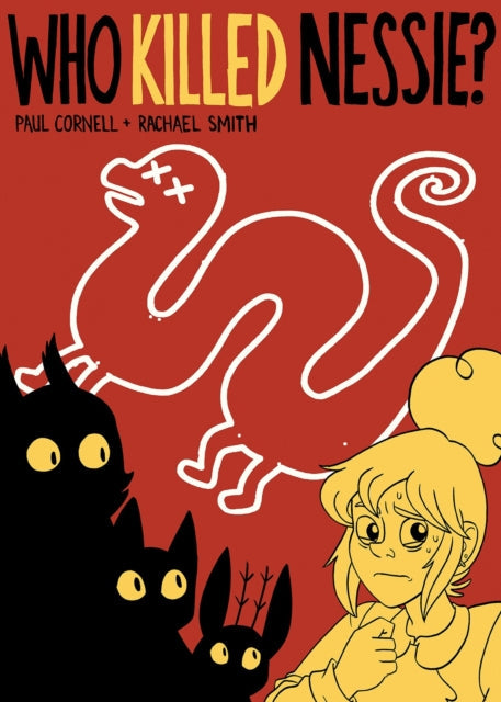 A comic book cover titled "Who Killed Nessie?" featuring a stylized Nessie and worried characters.