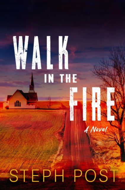 Walk in the Fire book cover featuring a church and a road.