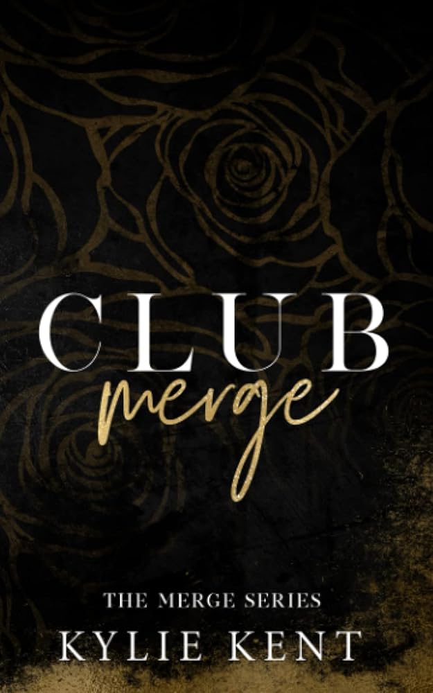 Club Merge book cover with gold roses and title.