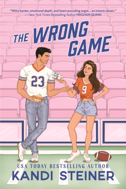 The Wrong Game book cover with a couple in football attire.