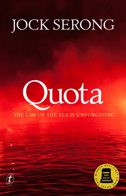 Quota by Jock Serong book cover with red ocean and sky.