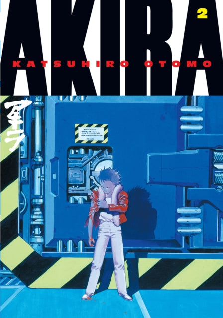 Akira Volume 2 manga cover featuring Tetsuo in front of a blue door.