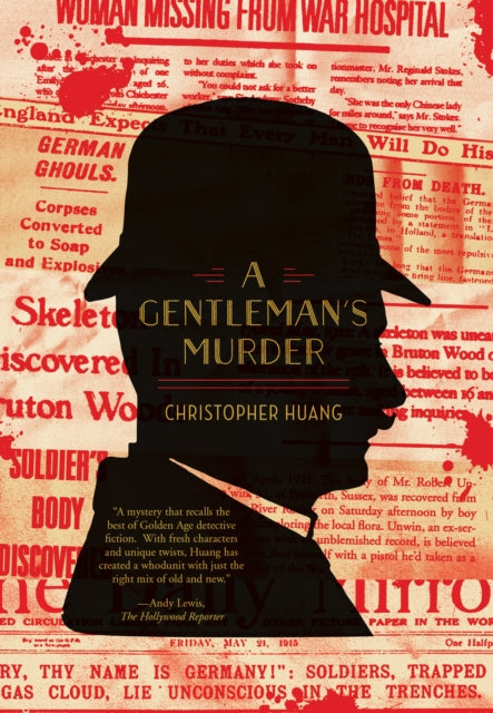 A Gentleman's Murder book cover featuring a silhouette of a man in a hat.