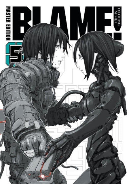 BLAME! 5 manga cover featuring two characters in a close-up.