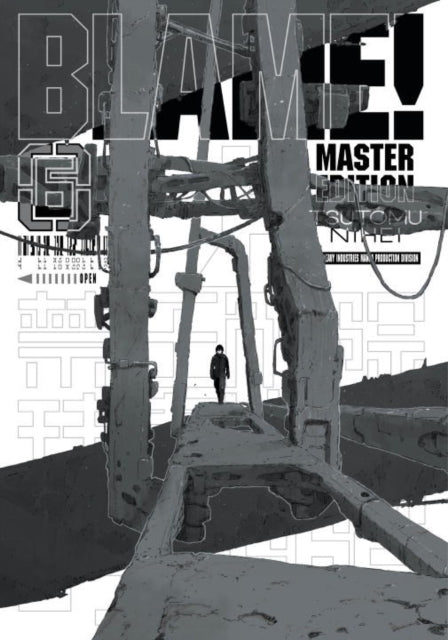 BLAME! 6 Master Edition manga cover with a lone figure walking on a futuristic structure.