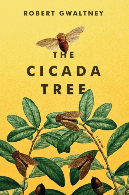 The Cicada Tree book cover with cicadas and leaves.