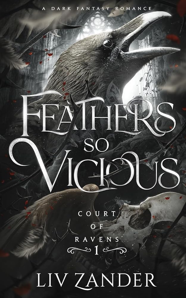 Book cover for Feathers so Vicious by Liv Zander.