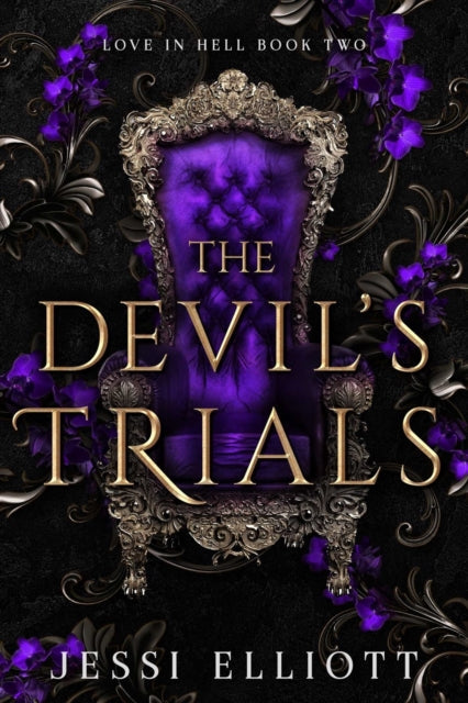 The Devil's Trials book cover with a purple throne and gold lettering.