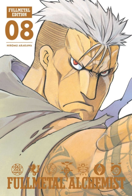 Fullmetal Alchemist: Fullmetal Edition, Vol. 8 manga cover featuring a close-up of Scar.