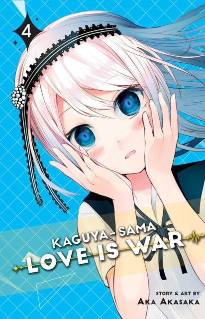 Kaguya-sama: Love Is War, Vol. 4 manga cover featuring a young woman with blue eyes.