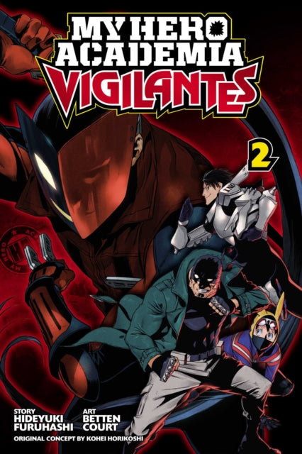 My Hero Academia Vigilantes Vol 2 manga cover with characters.