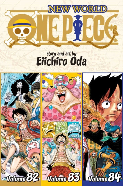One Piece New World volumes 82, 83, and 84 omnibus edition.