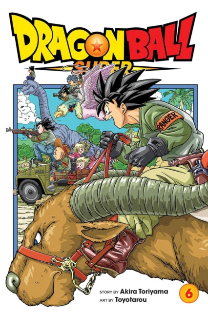 Dragon Ball Super, Vol. 6 manga cover featuring Goku riding a large creature.