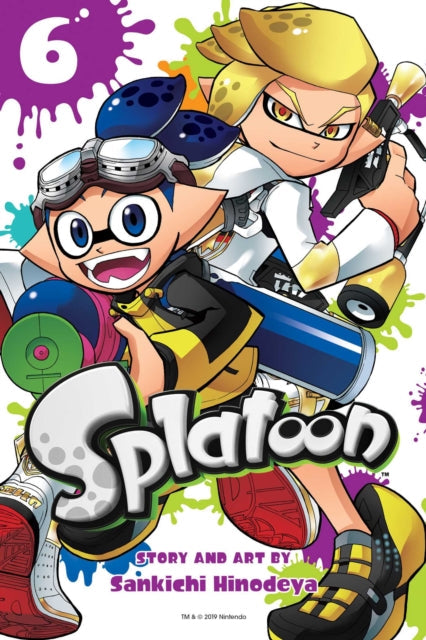 Splatoon, Vol. 6 manga cover featuring two anime-style characters.