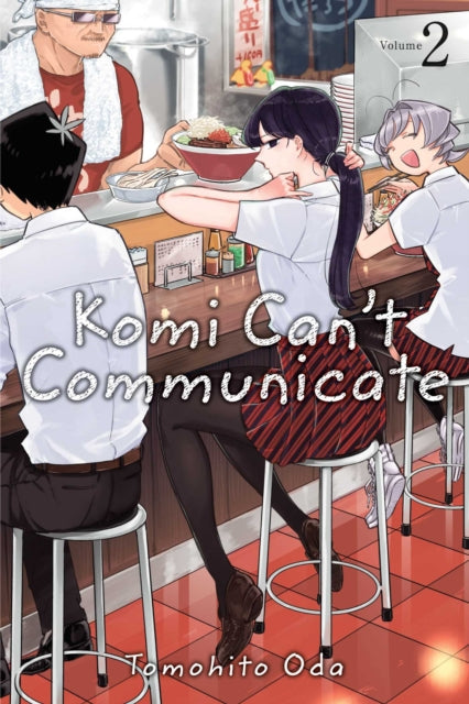 Komi Can't Communicate, Vol. 2 manga cover featuring characters at a ramen shop.