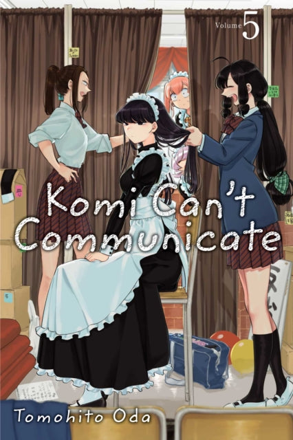 Komi Can't Communicate, Vol. 5 manga cover featuring Komi and friends.