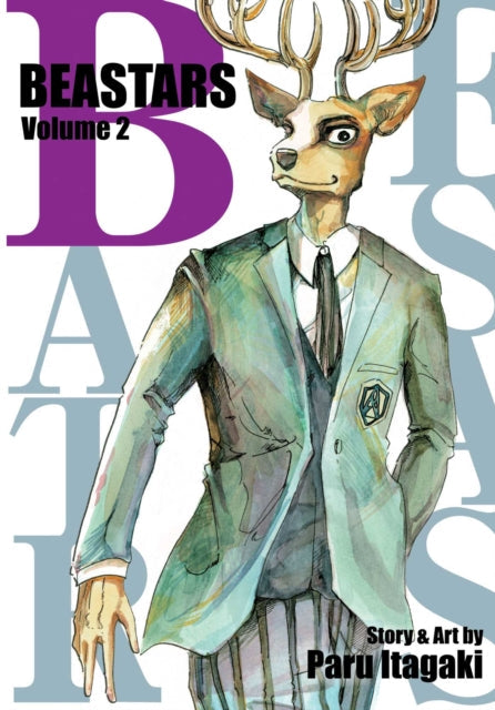 BEASTARS, Vol. 2 manga cover featuring a deer character in a suit.