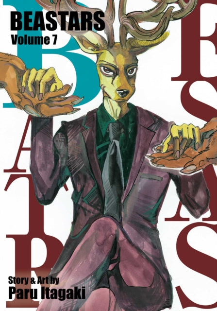 BEASTARS, Vol. 7 manga cover featuring a deer character in a suit.