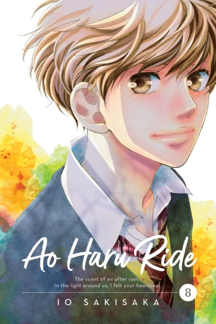 Ao Haru Ride, Vol. 8 manga cover featuring a young man with blond hair.