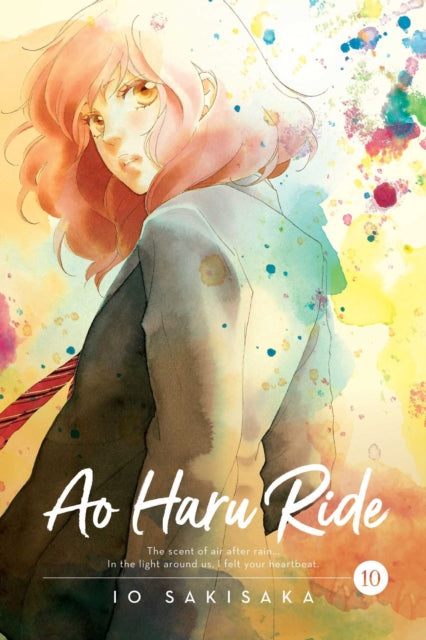 Ao Haru Ride, Vol. 10 manga cover featuring a watercolor illustration of a young woman.
