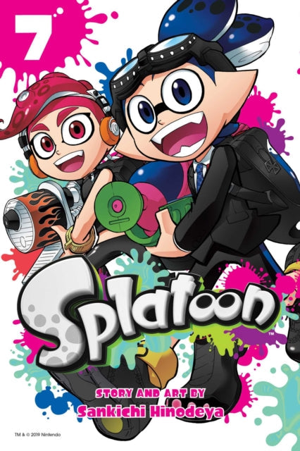 Splatoon, Vol. 7 manga cover featuring two characters and the title.