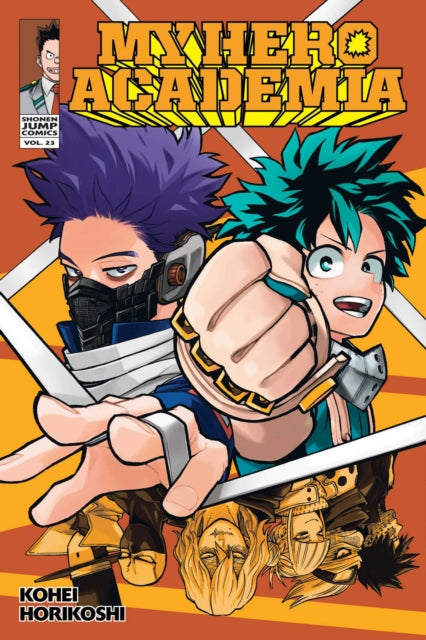 My Hero Academia Vol. 23 manga cover featuring Shinsou and Midoriya.