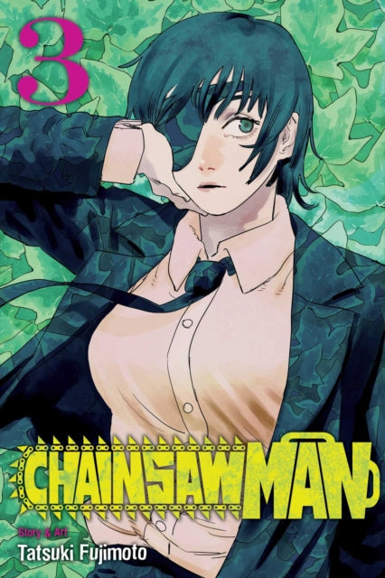 Chainsaw Man, Vol. 3 manga cover featuring a woman in a suit.